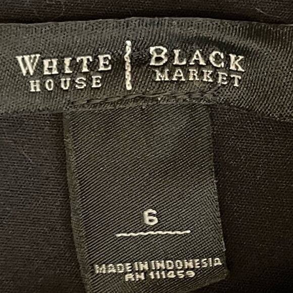 White House Black Market Black Neutral Minimalist EuroGirl Dress NWOT Size 6 - Picture 8 of 13